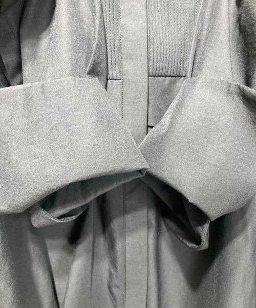 MARILYN MOON（マリリンムーン）MARILYN MOON (マリリンムーン) Tuck frill flare washer shirt ブラック サイズ:FREEの古着・服飾アイテム