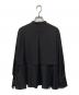 MARILYN MOON (マリリンムーン) Tuck frill flare washer shirt ブラック サイズ:FREE：6000円
