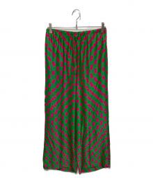 DRIES VAN NOTEN（ドリスヴァンノッテン）の古着「26SS エラスティックシルク混パンツ」｜グリーン