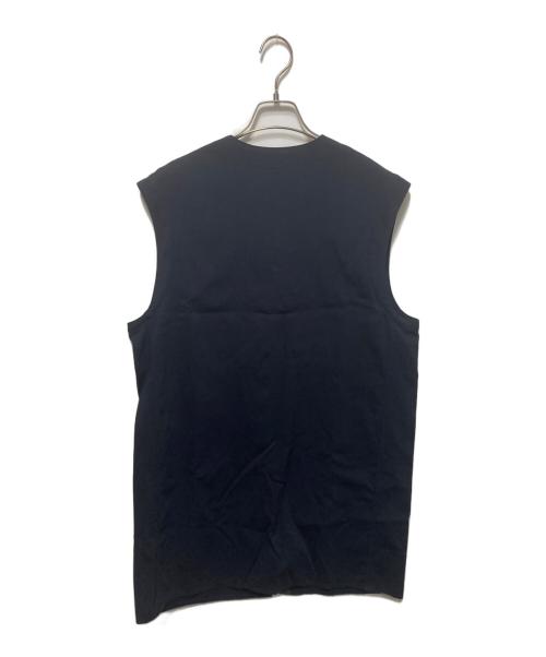 BACCA（バッカ）BACCA (バッカ) ビンテージピケ ミドルベスト ネイビー サイズ:36の古着・服飾アイテム