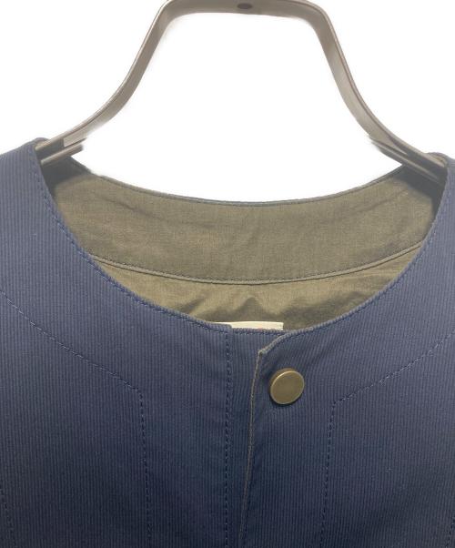 BACCA（バッカ）BACCA (バッカ) ビンテージピケ ミドルベスト ネイビー サイズ:36の古着・服飾アイテム