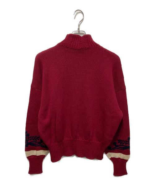 ETRO（エトロ）ETRO (エトロ) ケーブルニット レッド サイズ:44の古着・服飾アイテム