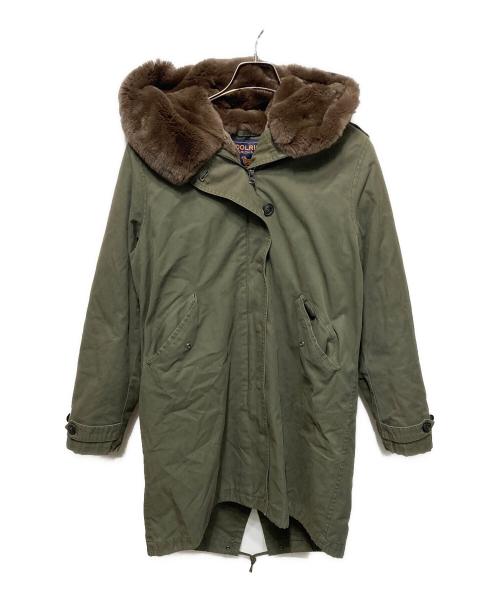 WOOLRICH（ウールリッチ）WOOLRICH (ウールリッチ) 襟ファーコート グリーン サイズ:Sの古着・服飾アイテム