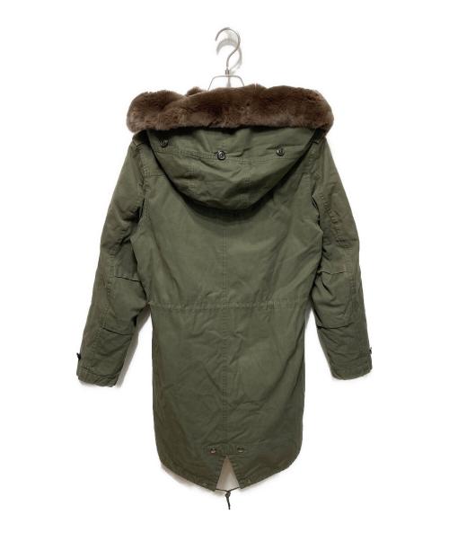 WOOLRICH（ウールリッチ）WOOLRICH (ウールリッチ) 襟ファーコート グリーン サイズ:Sの古着・服飾アイテム
