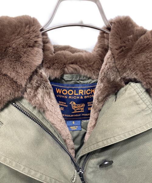 WOOLRICH（ウールリッチ）WOOLRICH (ウールリッチ) 襟ファーコート グリーン サイズ:Sの古着・服飾アイテム