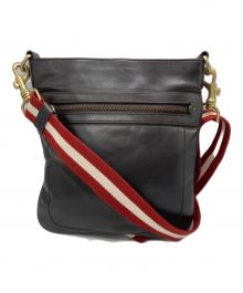 BALLY（バリー）の古着「レザーショルダーバッグ」｜ブラウン
