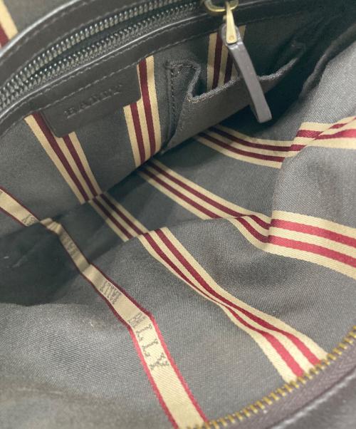BALLY（バリー）BALLY (バリー) レザーショルダーバッグ ブラウンの古着・服飾アイテム
