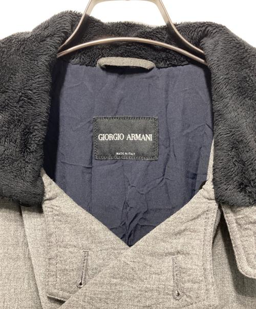GIORGIO ARMANI（ジョルジオアルマーニ）GIORGIO ARMANI (ジョルジオアルマーニ) Pコート グレー サイズ:46の古着・服飾アイテム