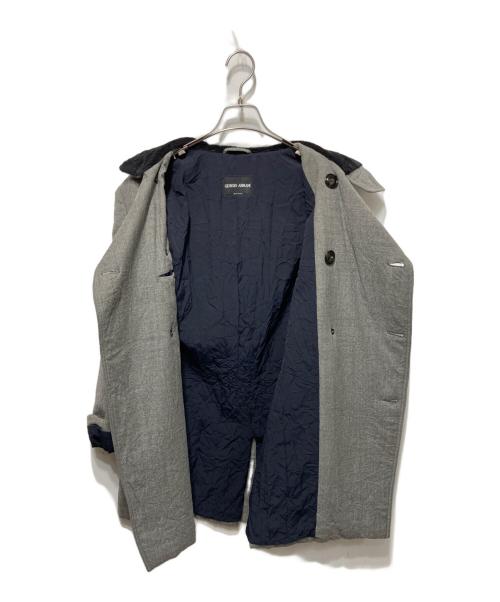 GIORGIO ARMANI（ジョルジオアルマーニ）GIORGIO ARMANI (ジョルジオアルマーニ) Pコート グレー サイズ:46の古着・服飾アイテム