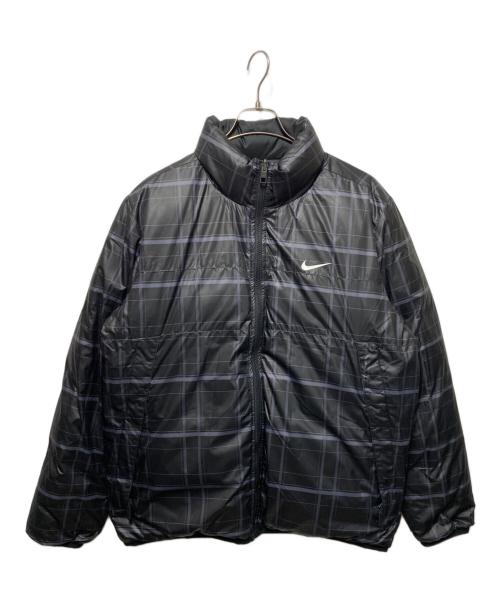 NIKE（ナイキ）NIKE (ナイキ) リバーシブルダウンジャケット ブラック サイズ:Lの古着・服飾アイテム