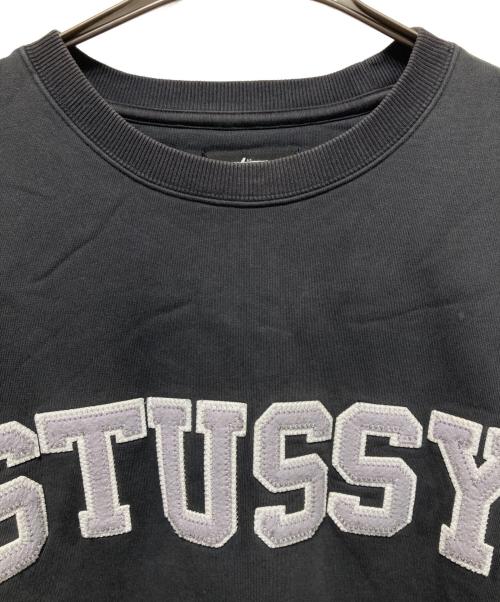 stussy（ステューシー）stussy (ステューシー) RELAXED OVERSIZED CREW SWEAT ブラック サイズ:Lの古着・服飾アイテム