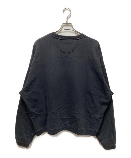 stussy（ステューシー）stussy (ステューシー) RELAXED OVERSIZED CREW SWEAT ブラック サイズ:Lの古着・服飾アイテム