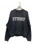 stussy（ステューシー）の古着「RELAXED OVERSIZED CREW SWEAT」｜ブラック