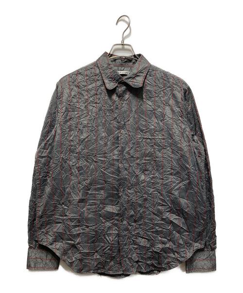 OUR LEGACY（アワーレガシー）OUR LEGACY (アワーレガシー) ストライプ地シャツ グレー サイズ:46の古着・服飾アイテム