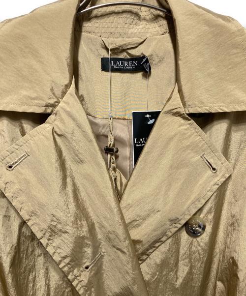 LAUREN RALPH LAUREN（ローレン ラルフ ローレン）LAUREN RALPH LAUREN (ローレン ラルフ ローレン) ショルダーパッドトレンチコート ブラウン サイズ:Mの古着・服飾アイテム