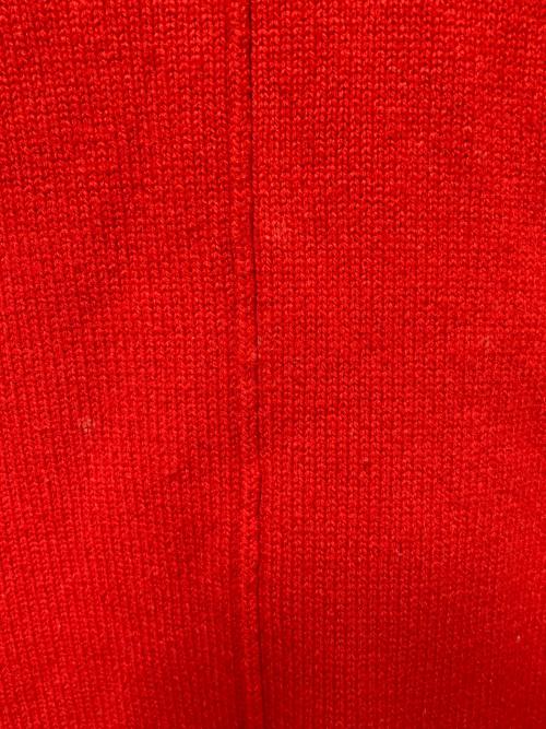 LE CIEL BLEU（ルシェルブルー）LE CIEL BLEU (ルシェルブルー) TAPE DETAIL KNIT レッド サイズ:36の古着・服飾アイテム