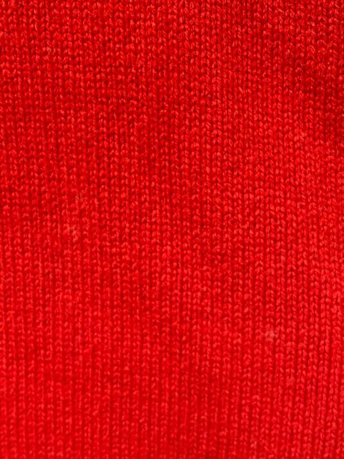 LE CIEL BLEU（ルシェルブルー）LE CIEL BLEU (ルシェルブルー) TAPE DETAIL KNIT レッド サイズ:36の古着・服飾アイテム