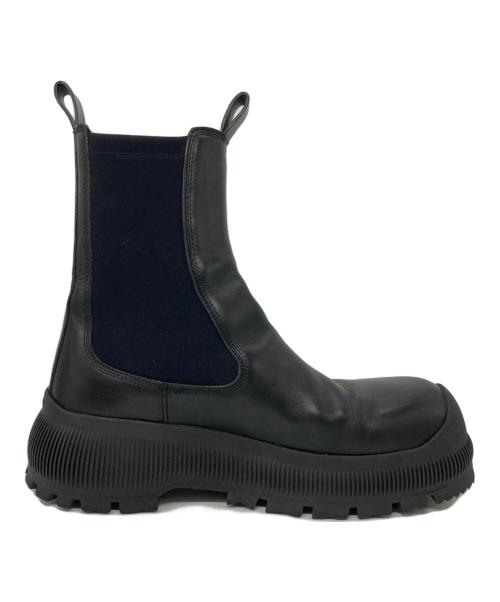 JIL SANDER+（ジルサンダープラス）JIL SANDER+ (ジルサンダープラス) サイドゴアブーツ ブラック サイズ:41の古着・服飾アイテム