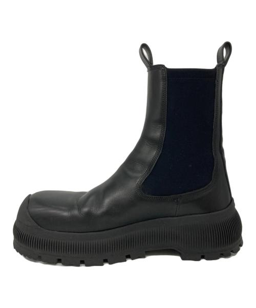 JIL SANDER+（ジルサンダープラス）JIL SANDER+ (ジルサンダープラス) サイドゴアブーツ ブラック サイズ:41の古着・服飾アイテム
