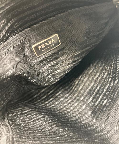 PRADA（プラダ）PRADA (プラダ) ナイロンショルダーバッグ ブラックの古着・服飾アイテム