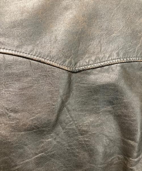 VINTAGE（ヴィンテージ）VINTAGE (ヴィンテージ) ダブルライダースレザージャケット ブラック サイズ:不明の古着・服飾アイテム