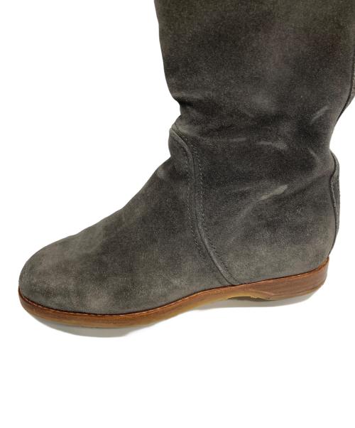 JIMMY CHOO（ジミーチュウ）JIMMY CHOO (ジミーチュウ) バックジップロングブーツ グレー サイズ:35の古着・服飾アイテム