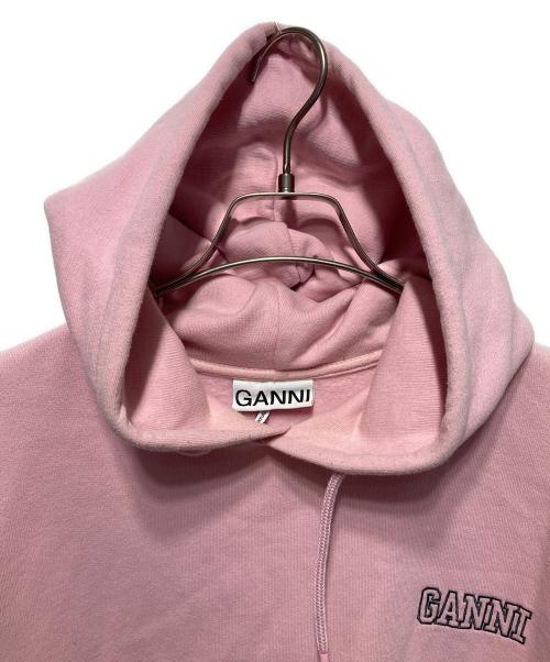 GANNI（ガニー）GANNI (ガニー) プルオーバーパーカー ピンク サイズ:S/Mの古着・服飾アイテム