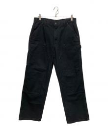CarHartt（カーハート）の古着「B136 ウォッシュドダック ダブルニー ペインターパンツ」｜ブラック