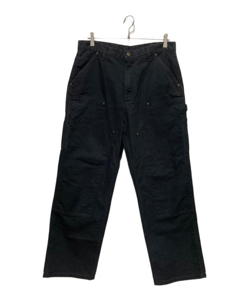 CarHartt（カーハート）CarHartt (カーハート) B136 ウォッシュドダック ダブルニー ペインターパンツ ブラック サイズ:Mの古着・服飾アイテム