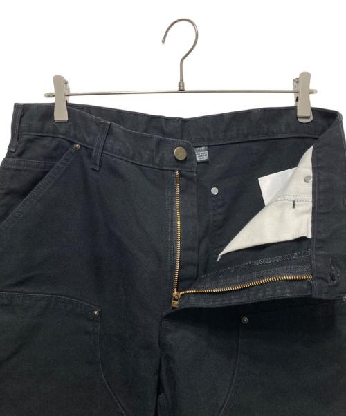 CarHartt（カーハート）CarHartt (カーハート) B136 ウォッシュドダック ダブルニー ペインターパンツ ブラック サイズ:Mの古着・服飾アイテム