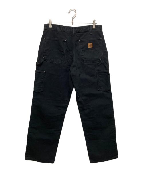 CarHartt（カーハート）CarHartt (カーハート) B136 ウォッシュドダック ダブルニー ペインターパンツ ブラック サイズ:Mの古着・服飾アイテム