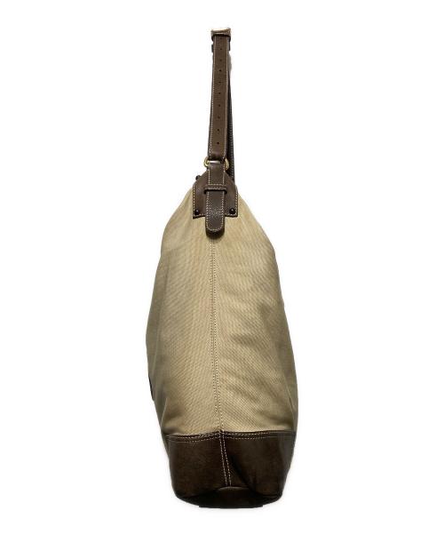 LOEWE（ロエベ）LOEWE (ロエベ) アナグラムキャンバスワンショルダーバッグ ベージュの古着・服飾アイテム