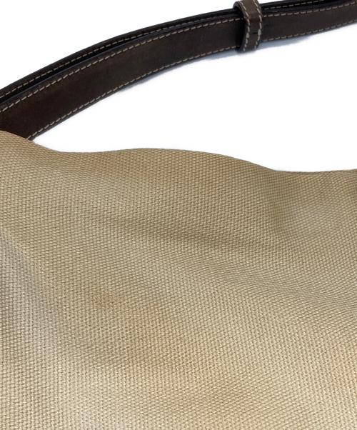 LOEWE（ロエベ）LOEWE (ロエベ) アナグラムキャンバスワンショルダーバッグ ベージュの古着・服飾アイテム