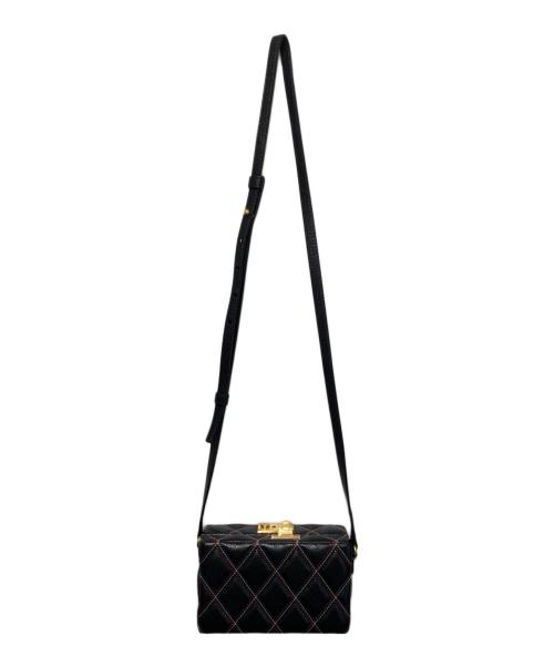 Thom Browne（トムブラウン）Thom Browne (トムブラウン) mini Trunk quilted shoulder bag ブラックの古着・服飾アイテム