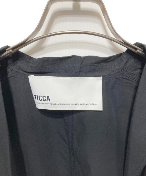 ticca（ティッカ）TICCA (ティッカ) コットン ハーブ シャツ ジャケット ブラック サイズ:Fの古着・服飾アイテム