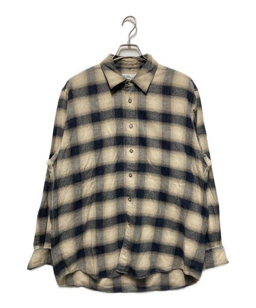 THE SEED（ザ シード）THE SEED (ザ シード) チェックシャツ ベージュ サイズ:40の古着・服飾アイテム
