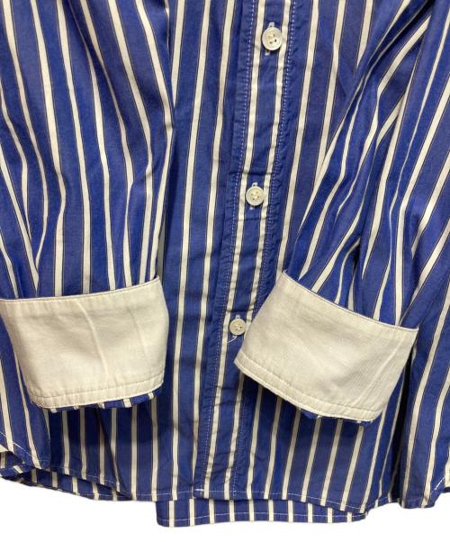 sacai（サカイ）sacai (サカイ) ドッキングシャツプルパーカー ネイビー サイズ:２の古着・服飾アイテム