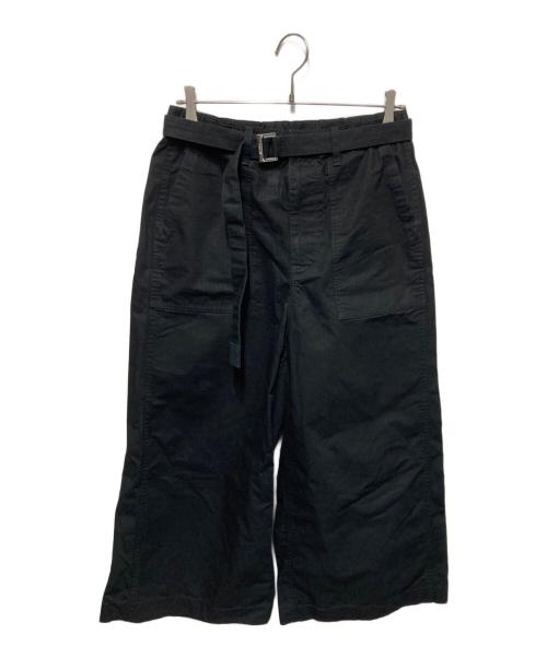 sacai（サカイ）sacai (サカイ) RipStop trouser/リップストップ トラウザー ブラックの古着・服飾アイテム