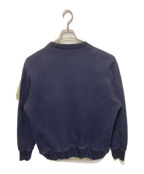 sacai（サカイ）sacai (サカイ) Sponge Sweat x Nylon Twill Pullover/スポンジ スウェット×ナイロン ツイル プルオーバー ネイビー サイズ:2の古着・服飾アイテム