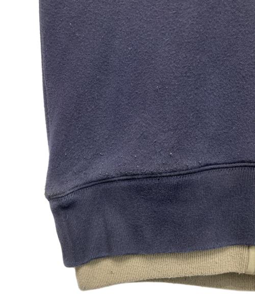 sacai（サカイ）sacai (サカイ) Sponge Sweat x Nylon Twill Pullover/スポンジ スウェット×ナイロン ツイル プルオーバー ネイビー サイズ:2の古着・服飾アイテム