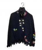 doubletダブレット）の古着「DARNING CUT OFF DRIVERS KNITWEAR」｜ブラック