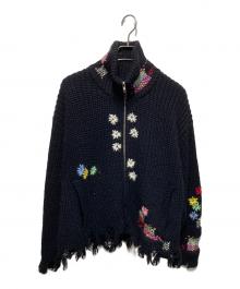 doublet（ダブレット）の古着「DARNING CUT OFF DRIVERS KNITWEAR」｜ブラック