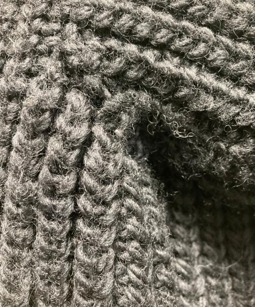 doublet（ダブレット）doublet (ダブレット) DARNING CUT OFF DRIVERS KNITWEAR ブラック サイズ:Mの古着・服飾アイテム