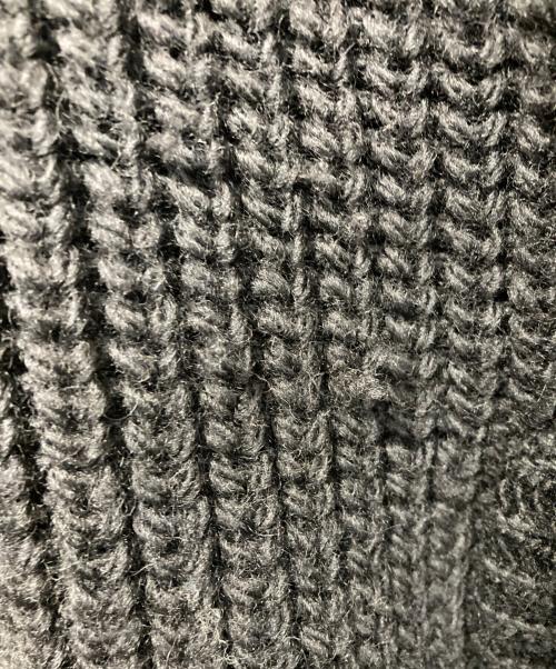 doublet（ダブレット）doublet (ダブレット) DARNING CUT OFF DRIVERS KNITWEAR ブラック サイズ:Mの古着・服飾アイテム