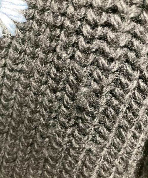 doublet（ダブレット）doublet (ダブレット) DARNING CUT OFF DRIVERS KNITWEAR ブラック サイズ:Mの古着・服飾アイテム