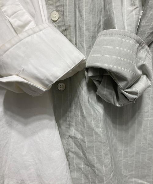 MM6 Maison Margiela（エムエムシックスメゾンマルジェラ）MM6 Maison Margiela (エムエムシックスメゾンマルジェラ) Split Number Logo Shirt ホワイト サイズ:44の古着・服飾アイテム