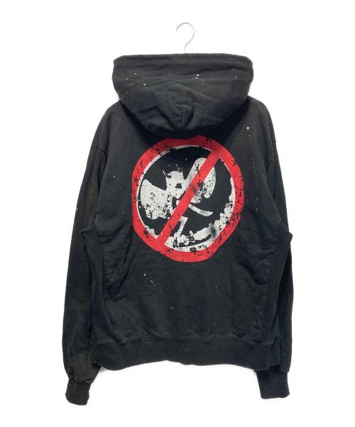 SOMEIT（サミット）SOMEIT (サミット) フェード加工プルオーバーパーカー ブラック サイズ:Lの古着・服飾アイテム