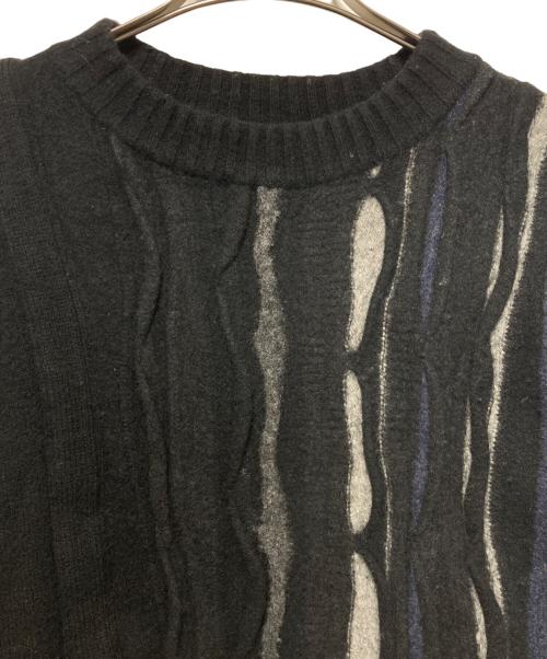 Tamme（タム）Tamme (タム) SLIT 3D KNIT ブラック サイズ:3の古着・服飾アイテム