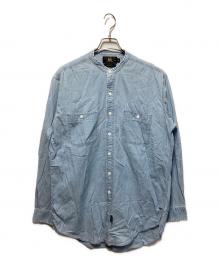 RRL（ダブルアールエル）の古着「デニムノーカラーシャツ」｜インディゴ