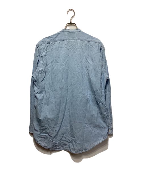 RRL（ダブルアールエル）RRL (ダブルアールエル) デニムノーカラーシャツ インディゴ サイズ:Mの古着・服飾アイテム